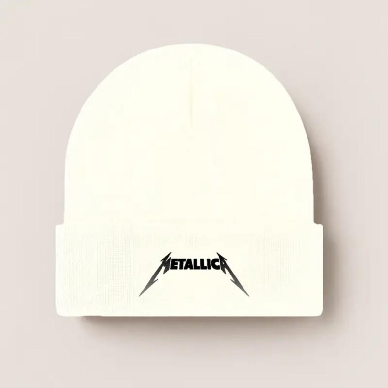 Metallica Knit Fold-Over Beanie-VV3575433