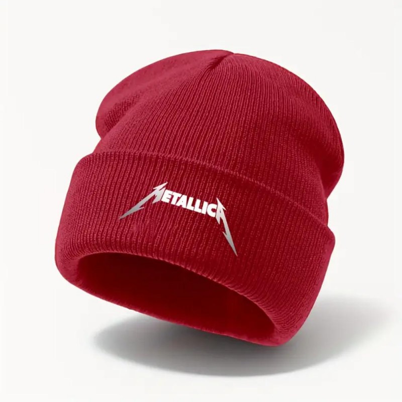 Metallica Knit Fold-Over Beanie-VV3575433