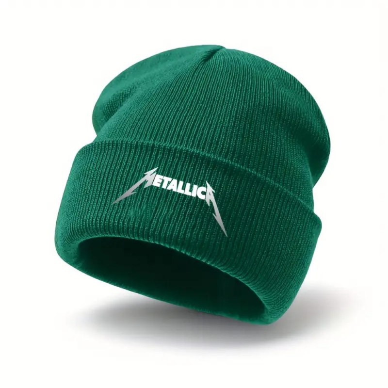 Metallica Knit Fold-Over Beanie-VV3575433