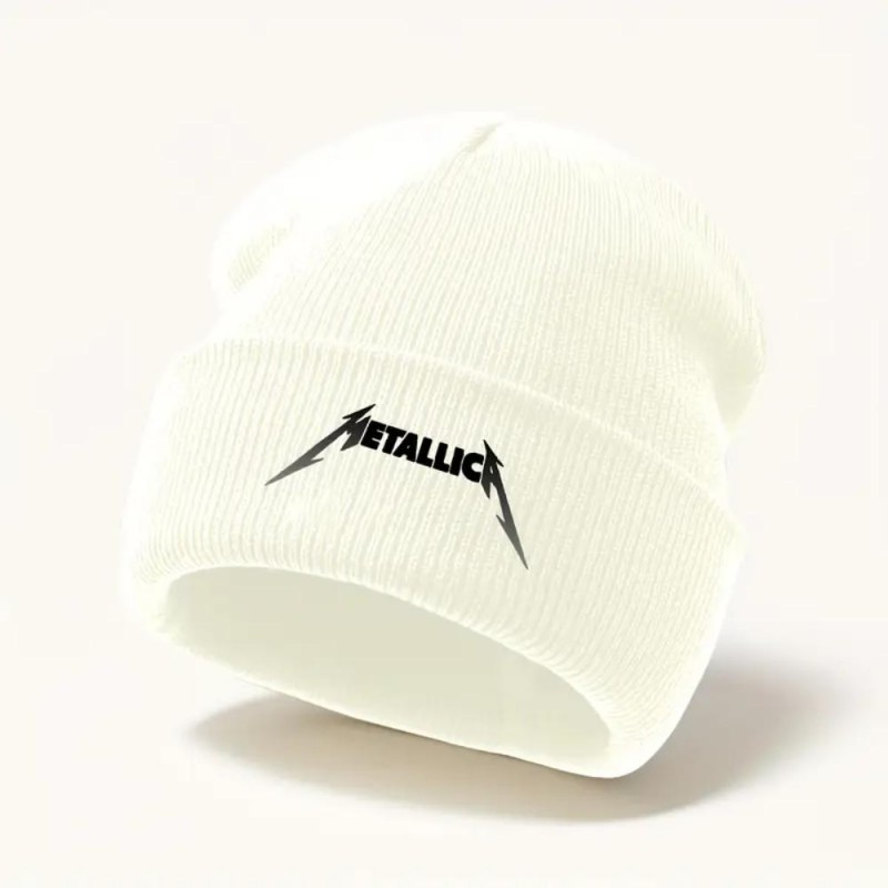 Metallica Knit Fold-Over Beanie-VV3575433