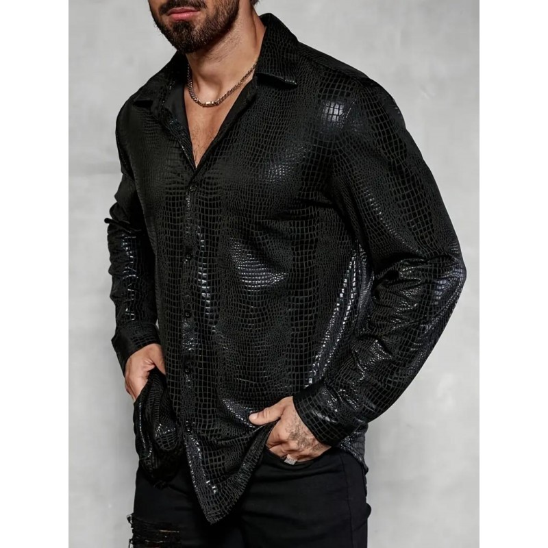 PU Urban Long Sleeve Mens Shirt VF1221939
