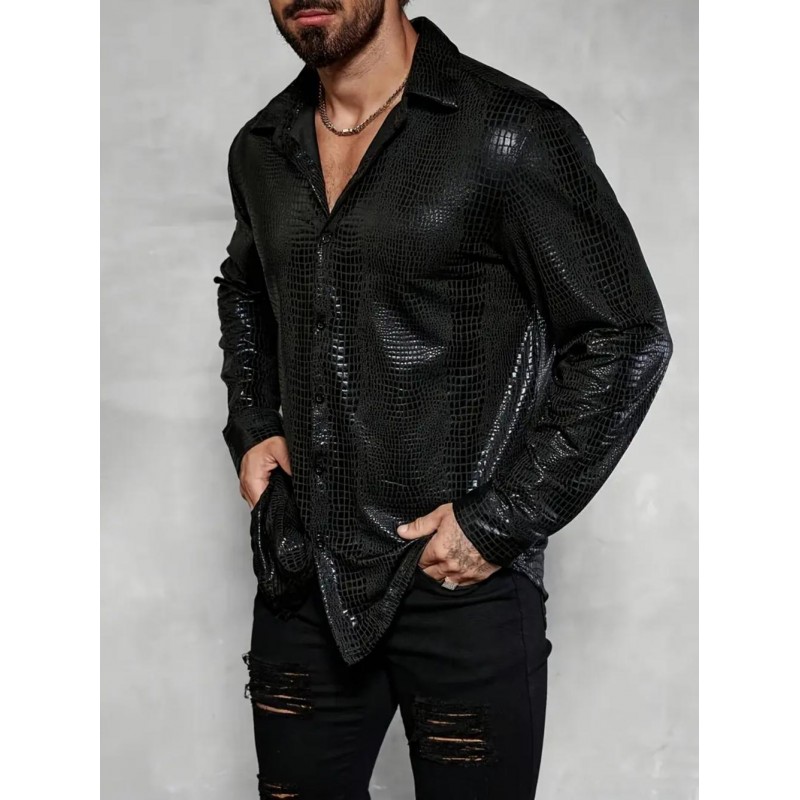 PU Urban Long Sleeve Mens Shirt VF1221939