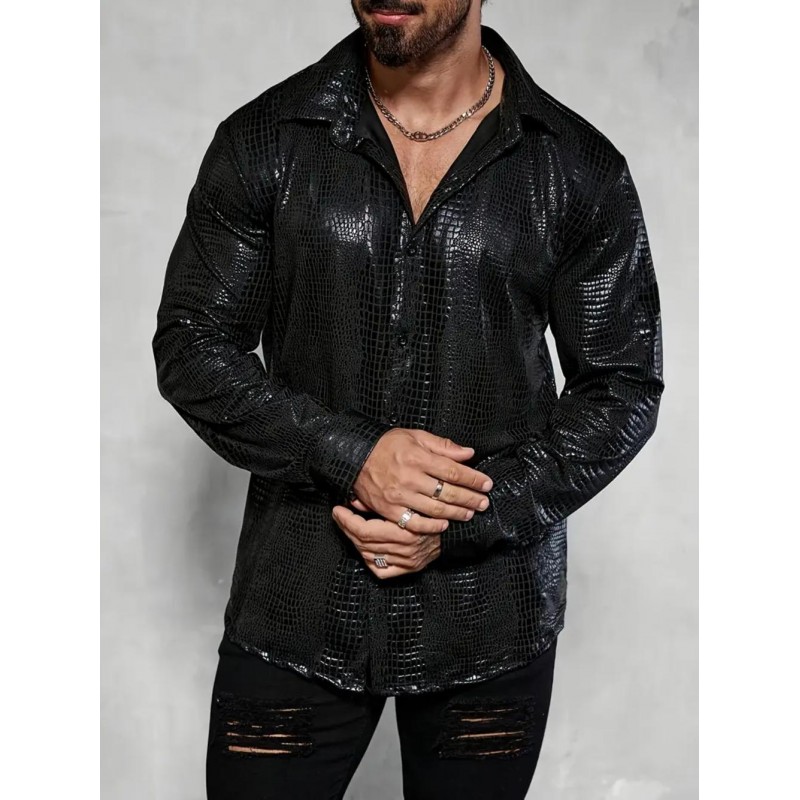PU Urban Long Sleeve Mens Shirt VF1221939