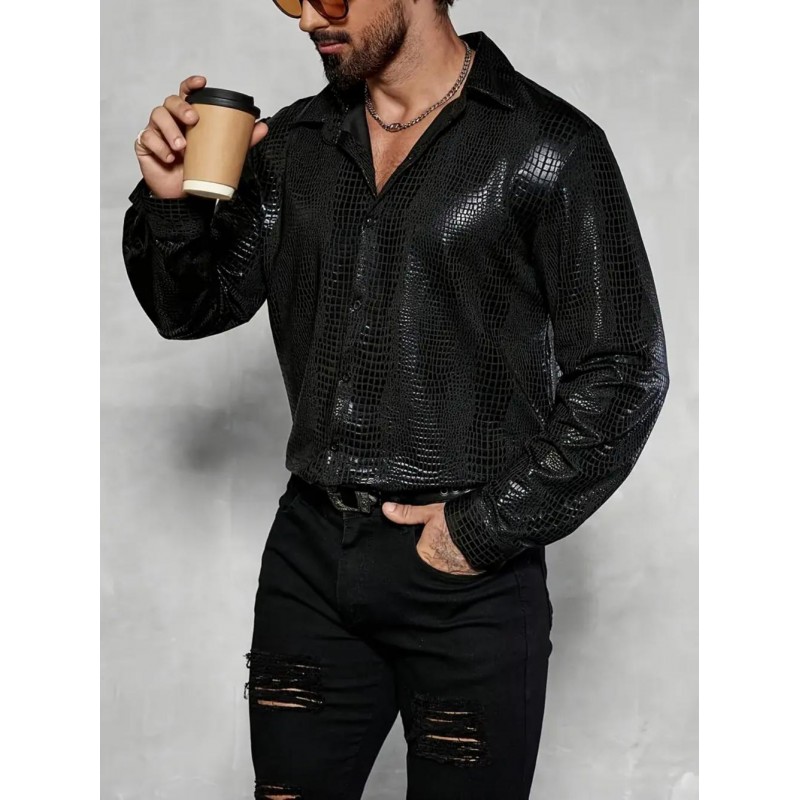 PU Urban Long Sleeve Mens Shirt VF1221939