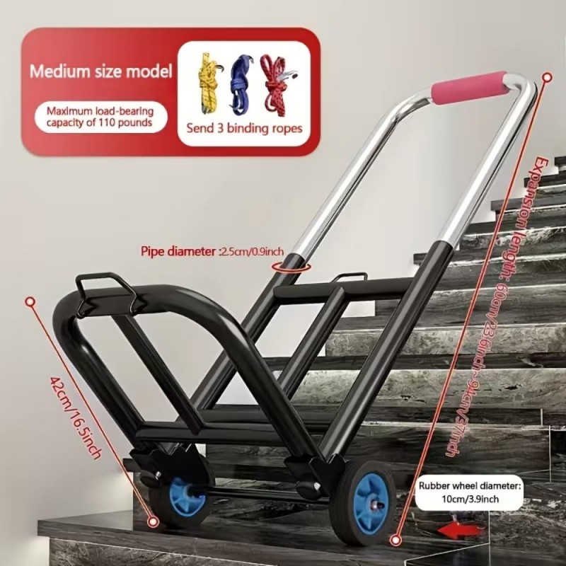 Foldable Hand Truck with Wheels AN697834