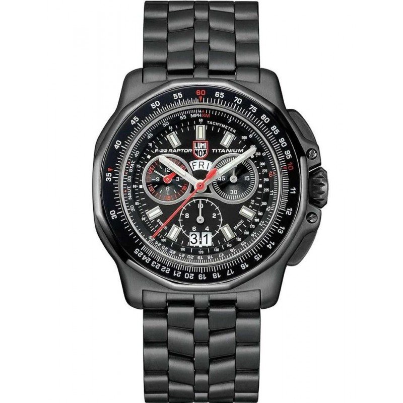 Luminox F-22 Raptor Mens Watch Titanium Chronograp...