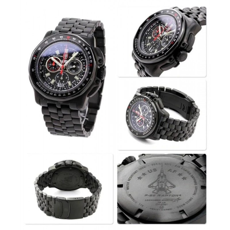 Luminox F-22 Raptor Mens Watch Titanium Chronograph XA.9272
