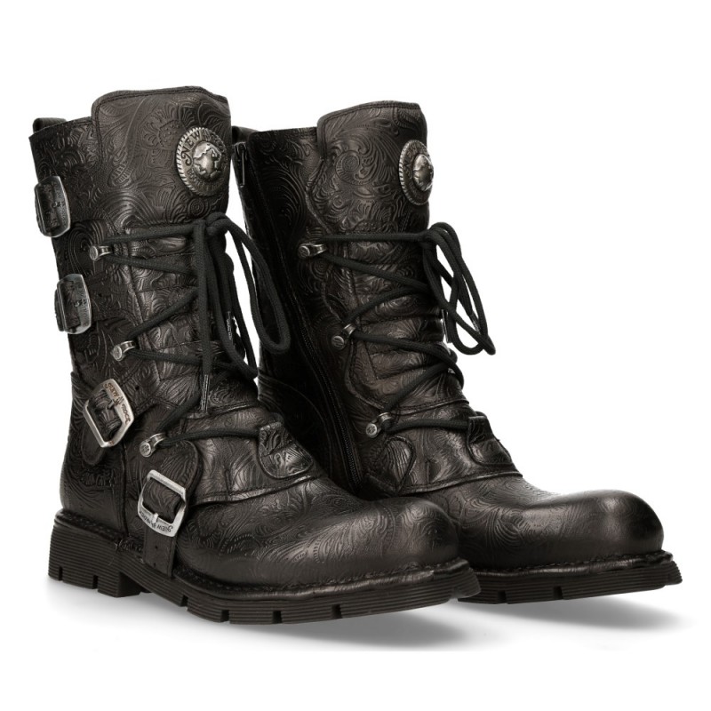 New Rock Black Planing Boots M-1473-S43