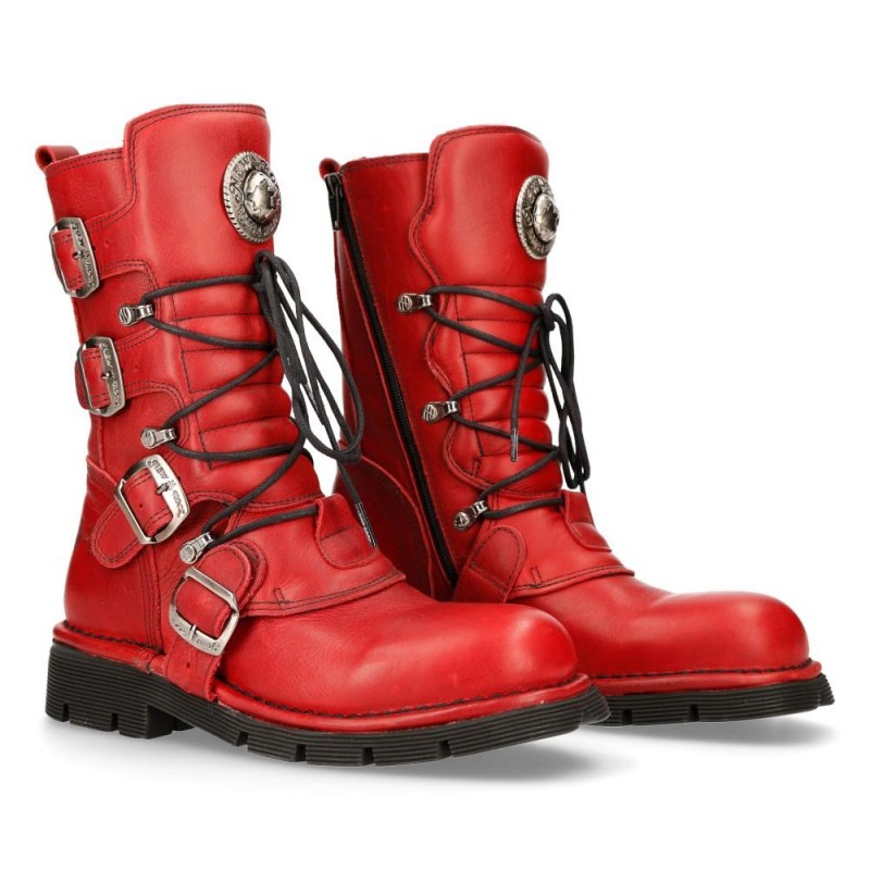 New Rock Red Planing Boots M-1473-S12