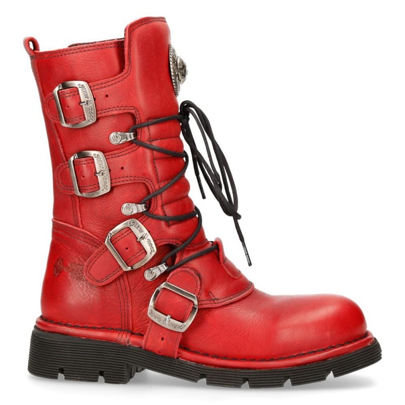 New Rock Red Planing Boots M-1473-S12