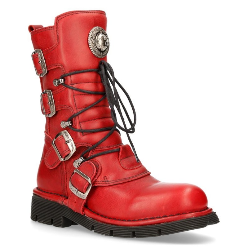 New Rock Red Planing Boots M-1473-S12