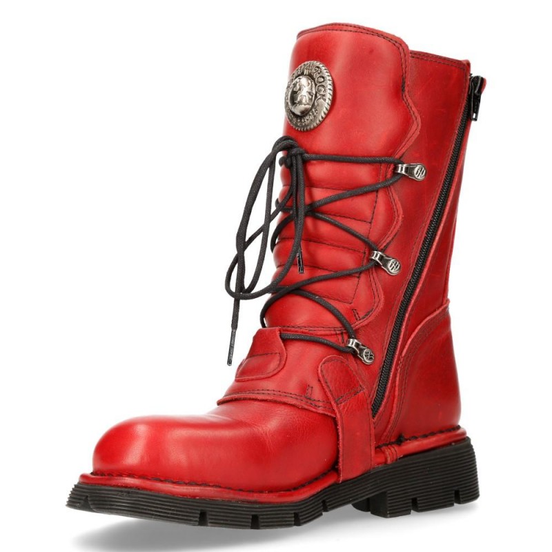 New Rock Red Planing Boots M-1473-S12