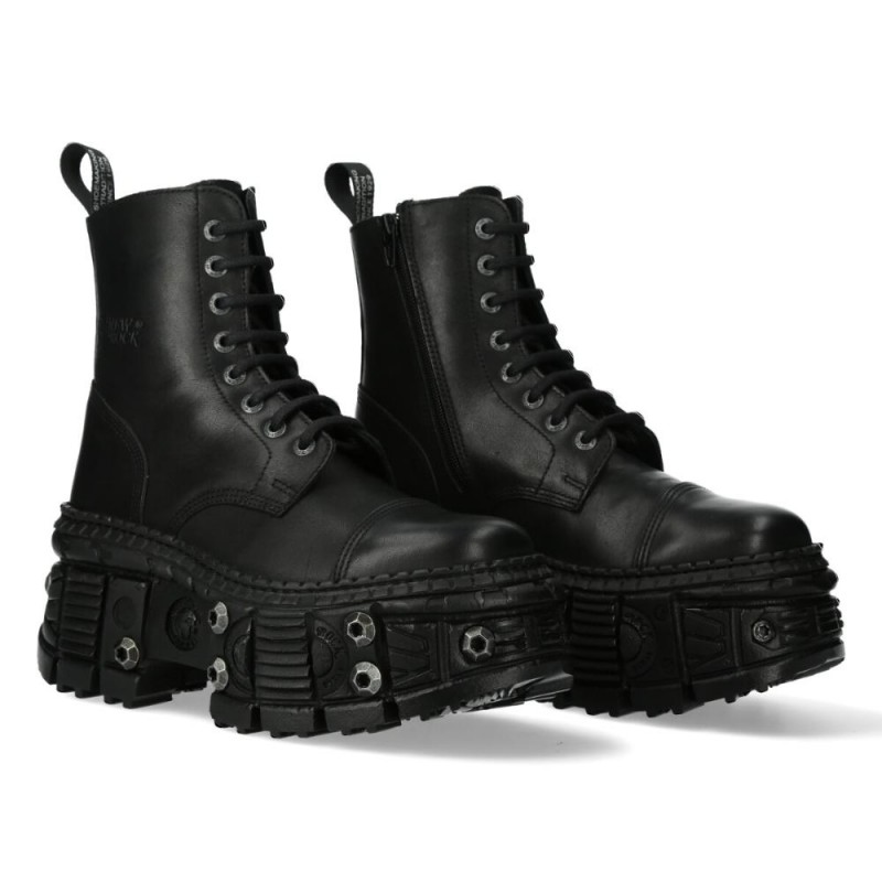 New Rock Ankle Boots M-WALL083C-S7