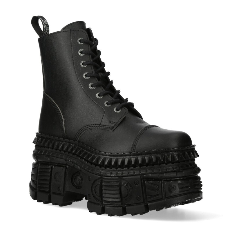 New Rock Ankle Boots M-WALL083C-V1