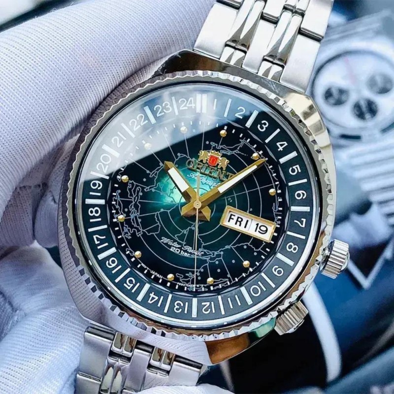 Orient World Map Mens Watch Automatic RA-AA0E02E19B