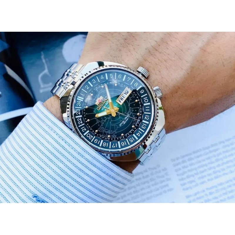 Orient World Map Mens Watch Automatic RA-AA0E03L19B