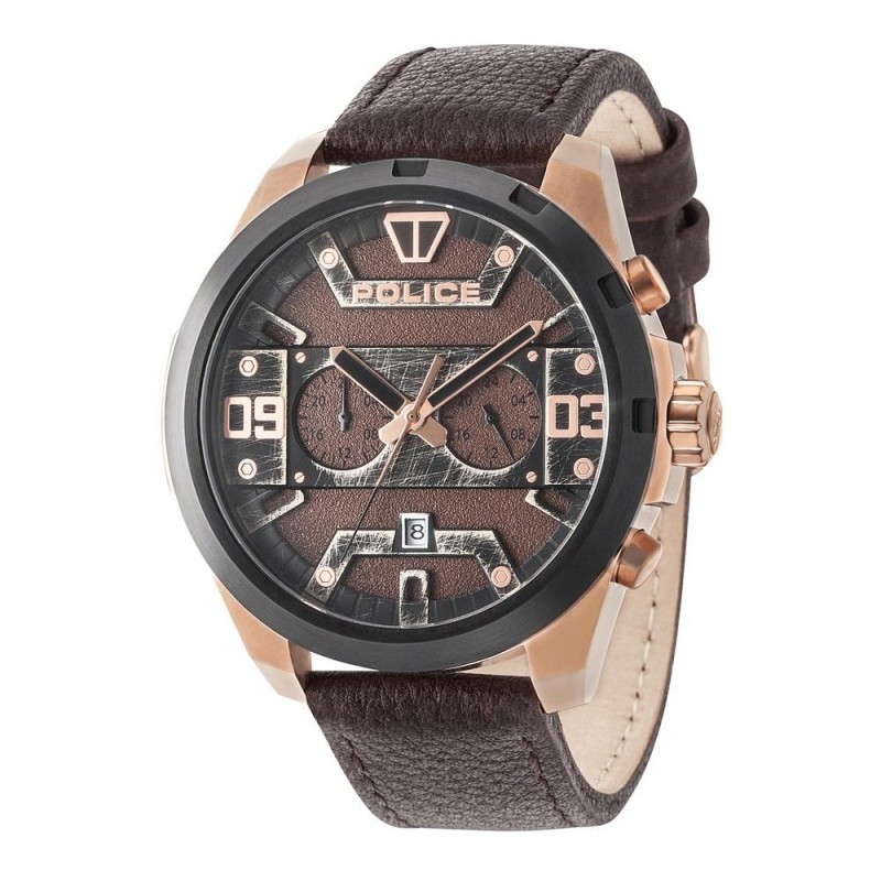Police Dash Mens Watch Multifunctional Dualtimer P...