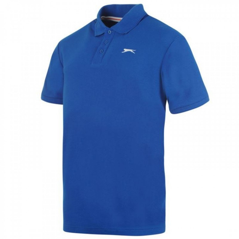 Slazenger Plain Polo Shirt 542006Bl-E