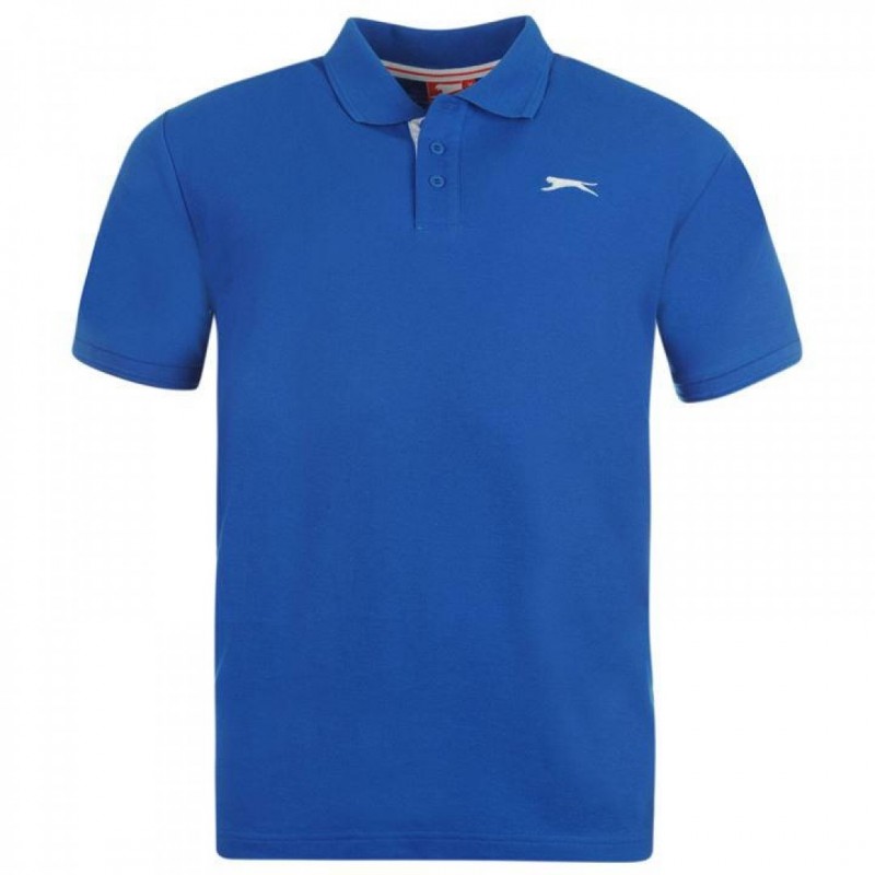 Slazenger Plain Polo Shirt 542006Bl-E
