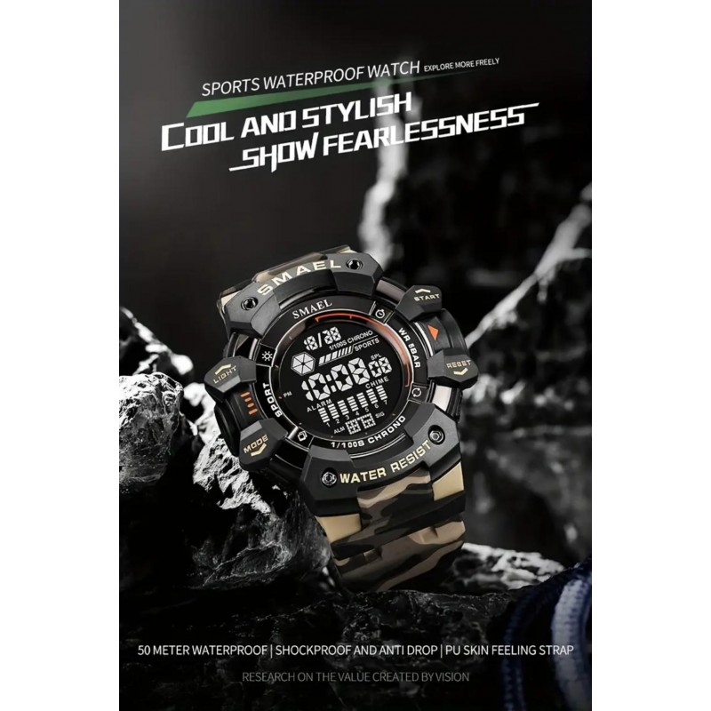 SMAEL Sports Digital Watch Multifunctional UM42439