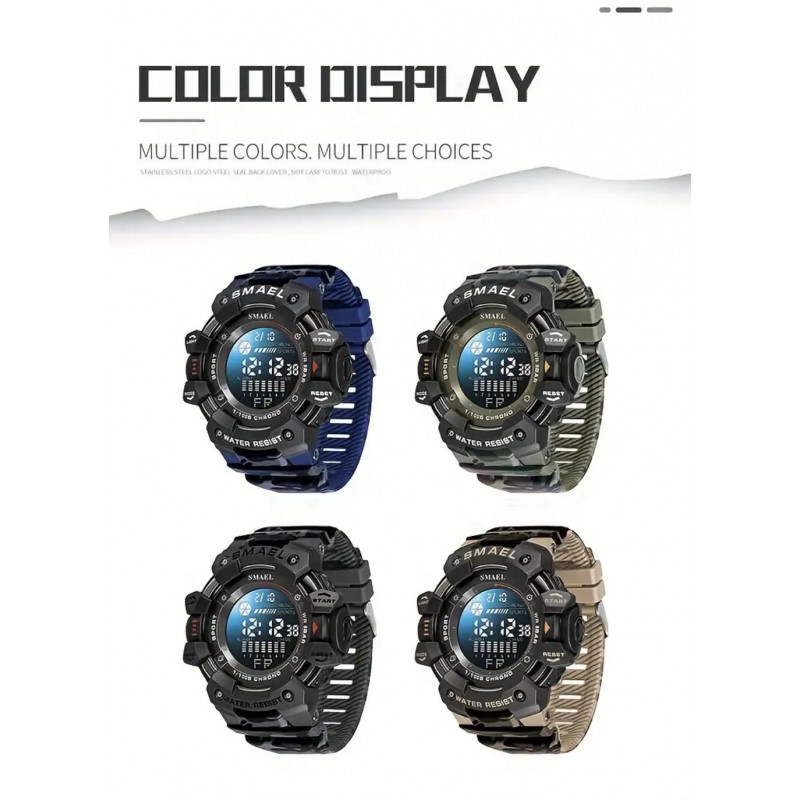 SMAEL Sports Digital Watch Multifunctional UM42439