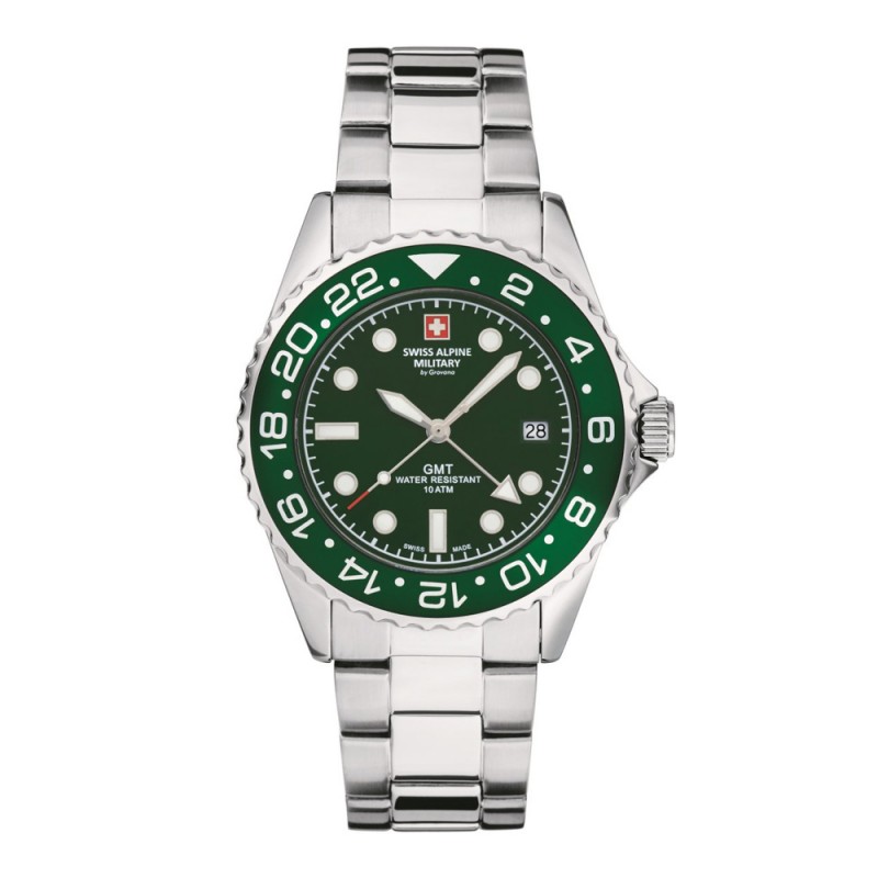 Swiss Alpine Military GMT Mens Watch 7052.1134SAM